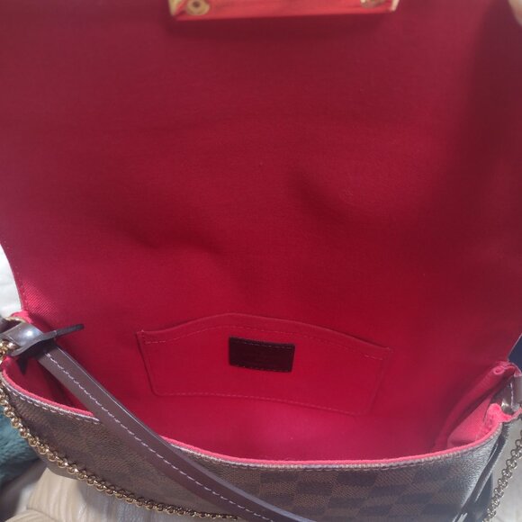 Authentic Near PRISTINE Louis Vuitton Favorite Damier Ebene MM - Picture 9 of 16